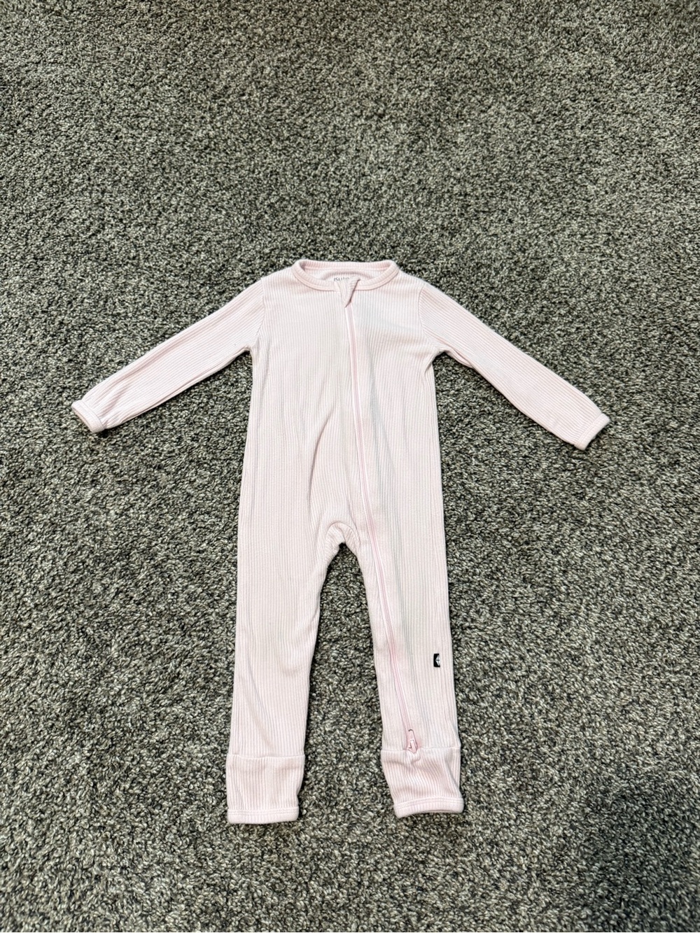 Kyte Baby Sakura Pink Ribbed Romper